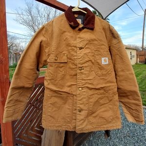 Carhartt Vintage 90's Button Up Jacket Coat. Size 38. Brown. GPWC. Full Swing.